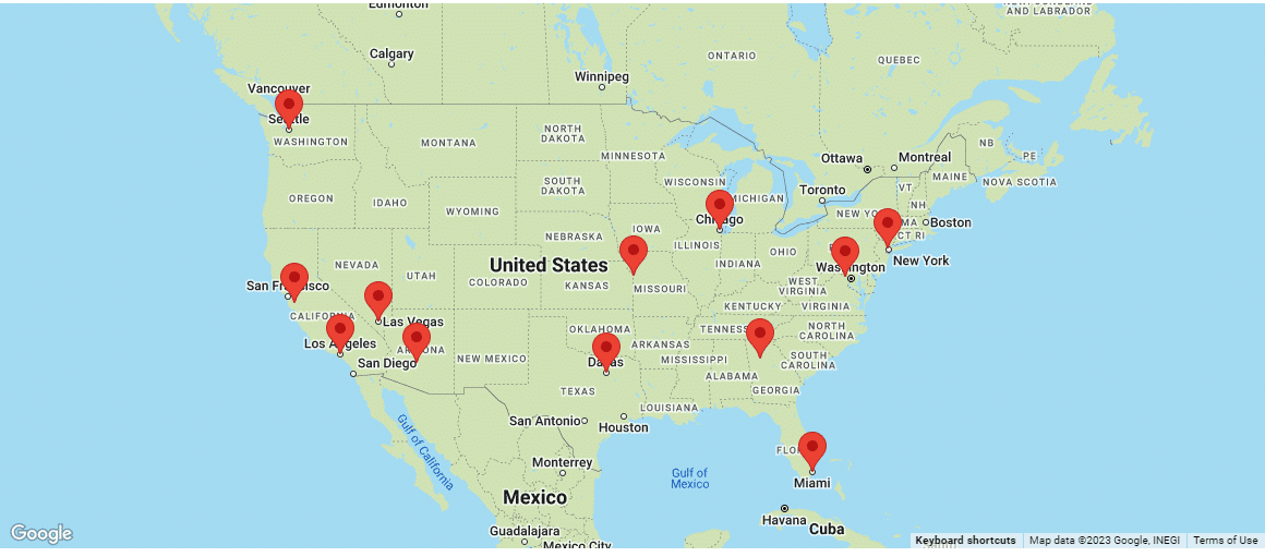 Synology Server Data Center Map